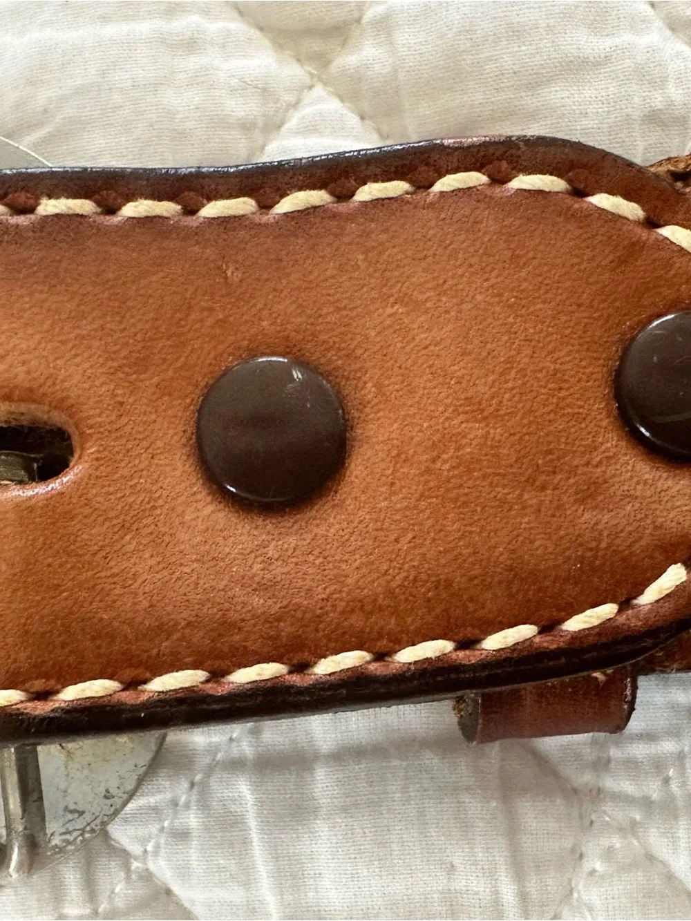 Tony Lama Vintage Western Leather Name Belt 